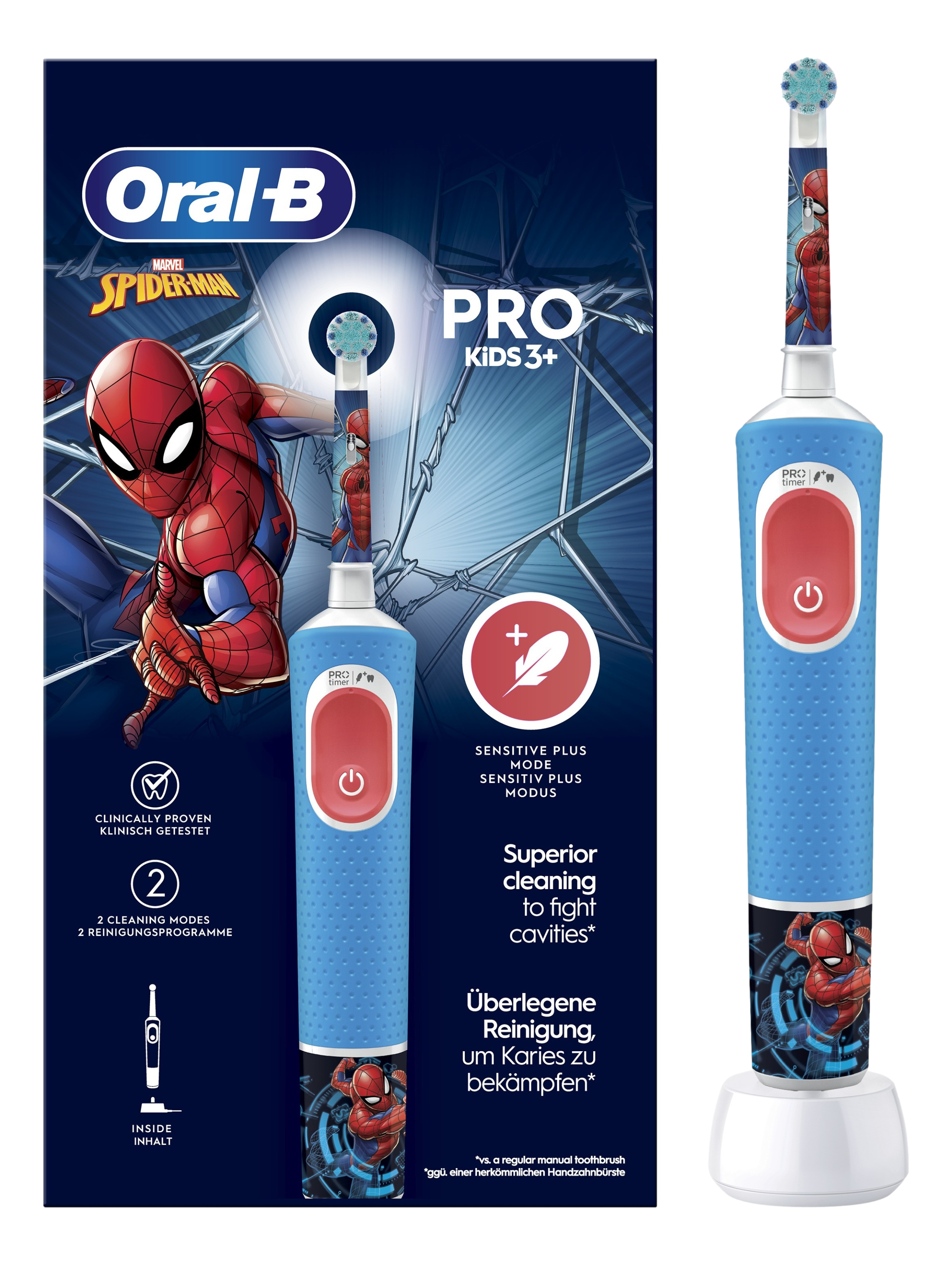 KIDS Brosse dents électrique  3ans+ Spiderman  1