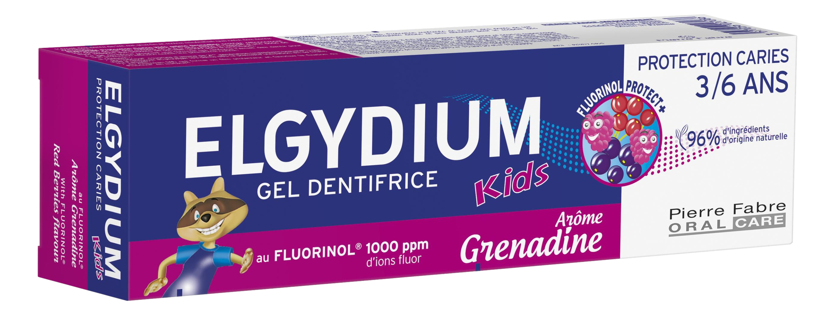ELGYDIUM KIDS PROTECTION CARIES Pâte dentifrice grenadine   50ml